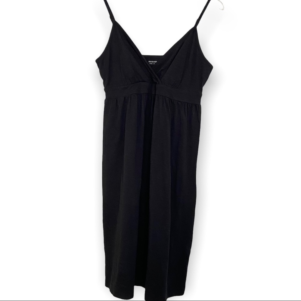 Sonoma Lifestyle Black Spaghetti Strap Sleeveless Dress Size Medium NWOT
